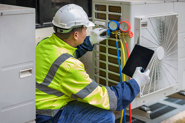 Professional Air Conditioning Repair technician working in Ozona, TX
